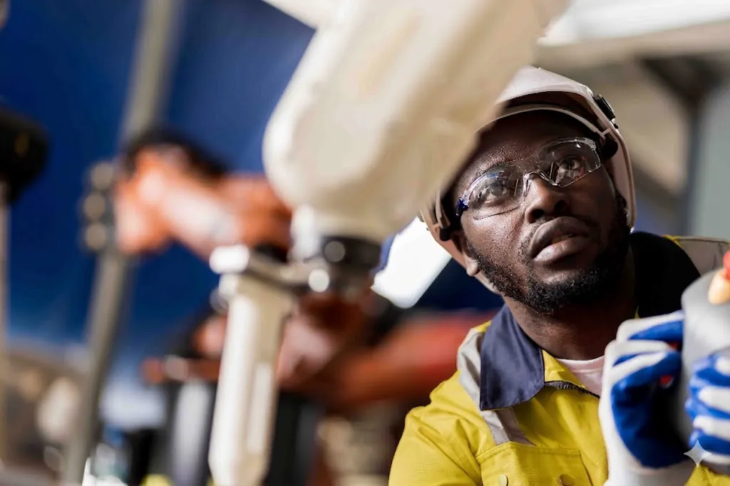 Gulf Energy field technician at work